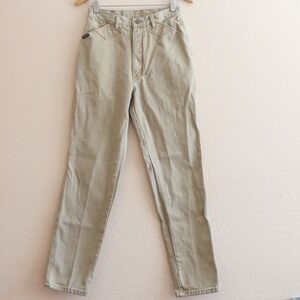 Wrangler Western Jeans Women 11x32 High Rise Khaki‎ Vintage Cowboy Cut USA
